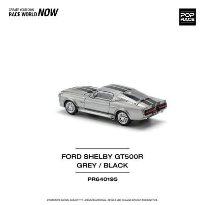 Pop Race - Ford Shelby Mustang GT500R (Grey/Black) - 1:64 Scale