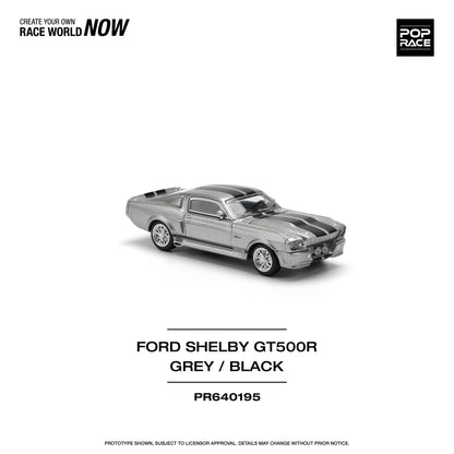 Pop Race - Ford Shelby Mustang GT500R (Grey/Black) - 1:64 Scale