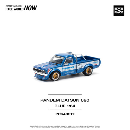 Pop Race - Datsun Pandem 620 'Toyo Tires' (Blue) - 1:64 Scale