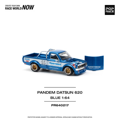 Pop Race - Datsun Pandem 620 'Toyo Tires' (Blue) - 1:64 Scale