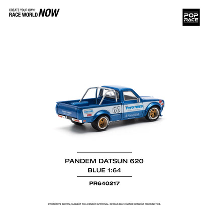 Pop Race - Datsun Pandem 620 'Toyo Tires' (Blue) - 1:64 Scale