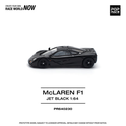 Pop Race - McLaren F1 (Jet Black) - 1:64 Scale