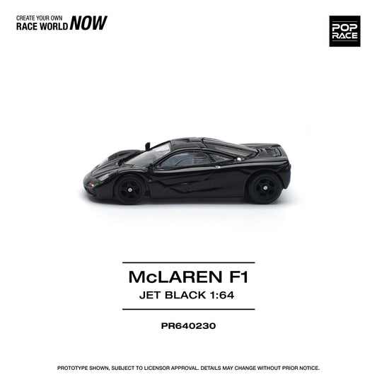 Pop Race - McLaren F1 (Jet Black) - 1:64 Scale