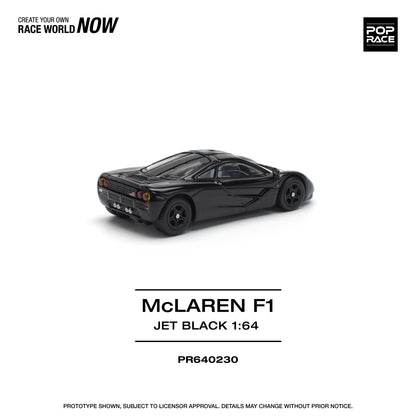 Pop Race - McLaren F1 (Jet Black) - 1:64 Scale