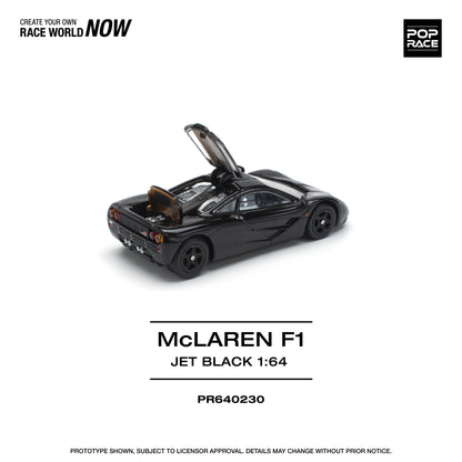 Pop Race - McLaren F1 (Jet Black) - 1:64 Scale