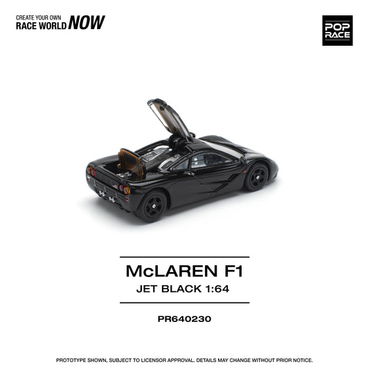 Pop Race - McLaren F1 (Jet Black) - 1:64 Scale