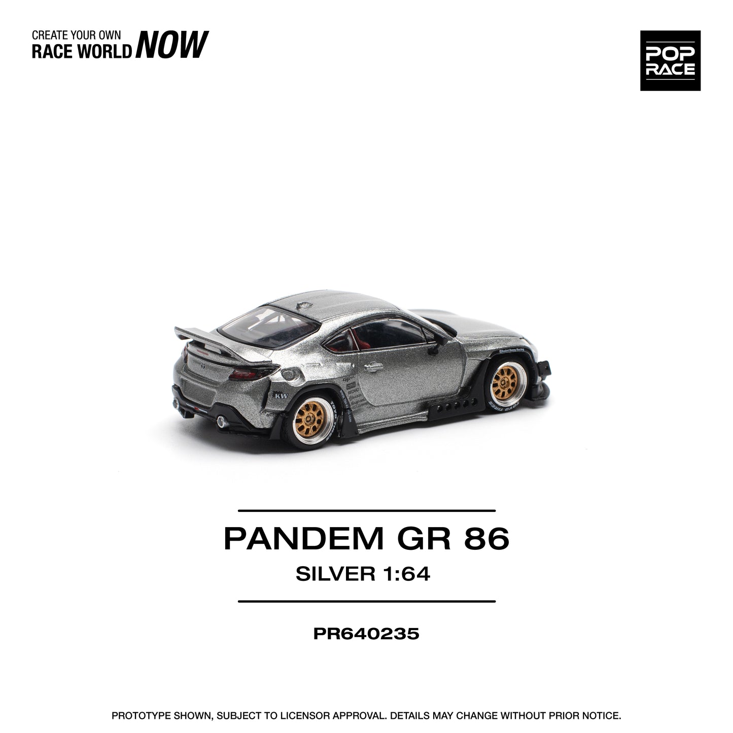 Pop Race - Pandem Toyota GR 86 (Silver)