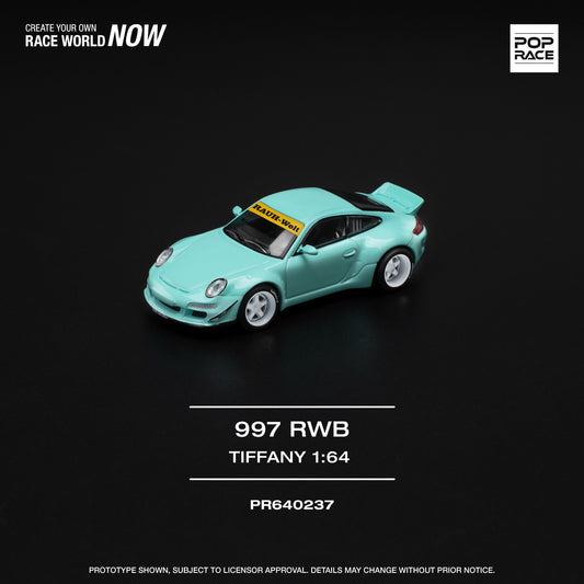 Pop Race - Porsche 997 RWB 'Tiffany' - 1:64 Scale