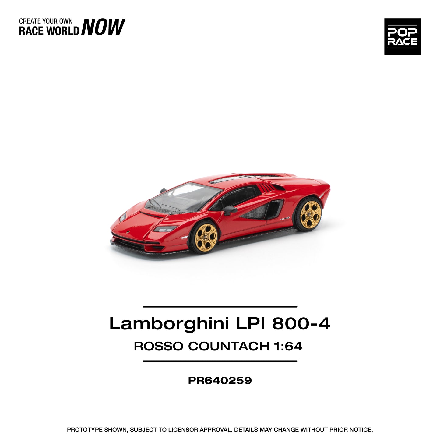 Pop Race - Lamborghini Countach LPI 800-4 (Rosso Countach)