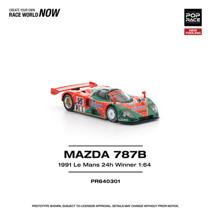 Pop Race - Mazda 787B 1991 LeMans 25h Winner - 1:64 Scale