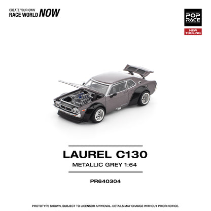 Pop Race - Nissan Laurel C130 (Metallic Grey)