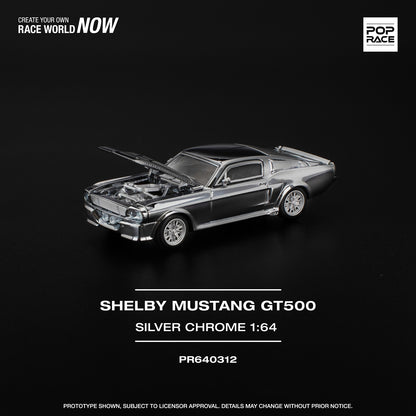 Pop Race - Ford Shelby Mustang GT500 (Silver Chrome)