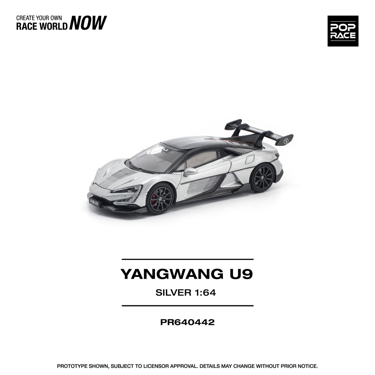 Pop Race - BYD Yangwang U9 (Silver)