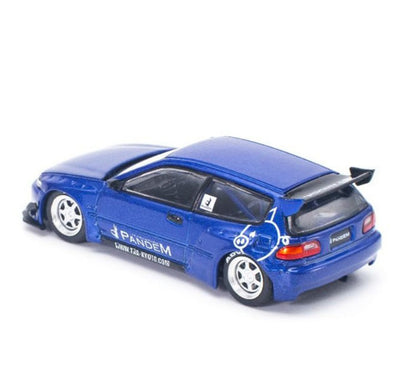 Pop Race - Honda Civic Pandem EG6 V1.5 (Metallic Blue) - 1:64 Scale
