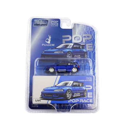 Pop Race - Honda Civic Pandem EG6 V1.5 (Metallic Blue) - 1:64 Scale