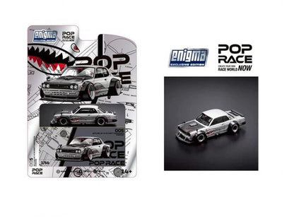 Pop Race - Nissan Skyline GT-R V8 Drift Hakosuka 'Enigma' - Metallic Silver