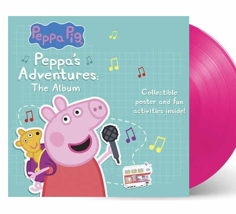 NEW - Peppa Pig, Peppa's Adventures: The Album (Pink) LP RSD