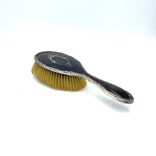 Sterling Silver & Tortoiseshell Brush - 23cm