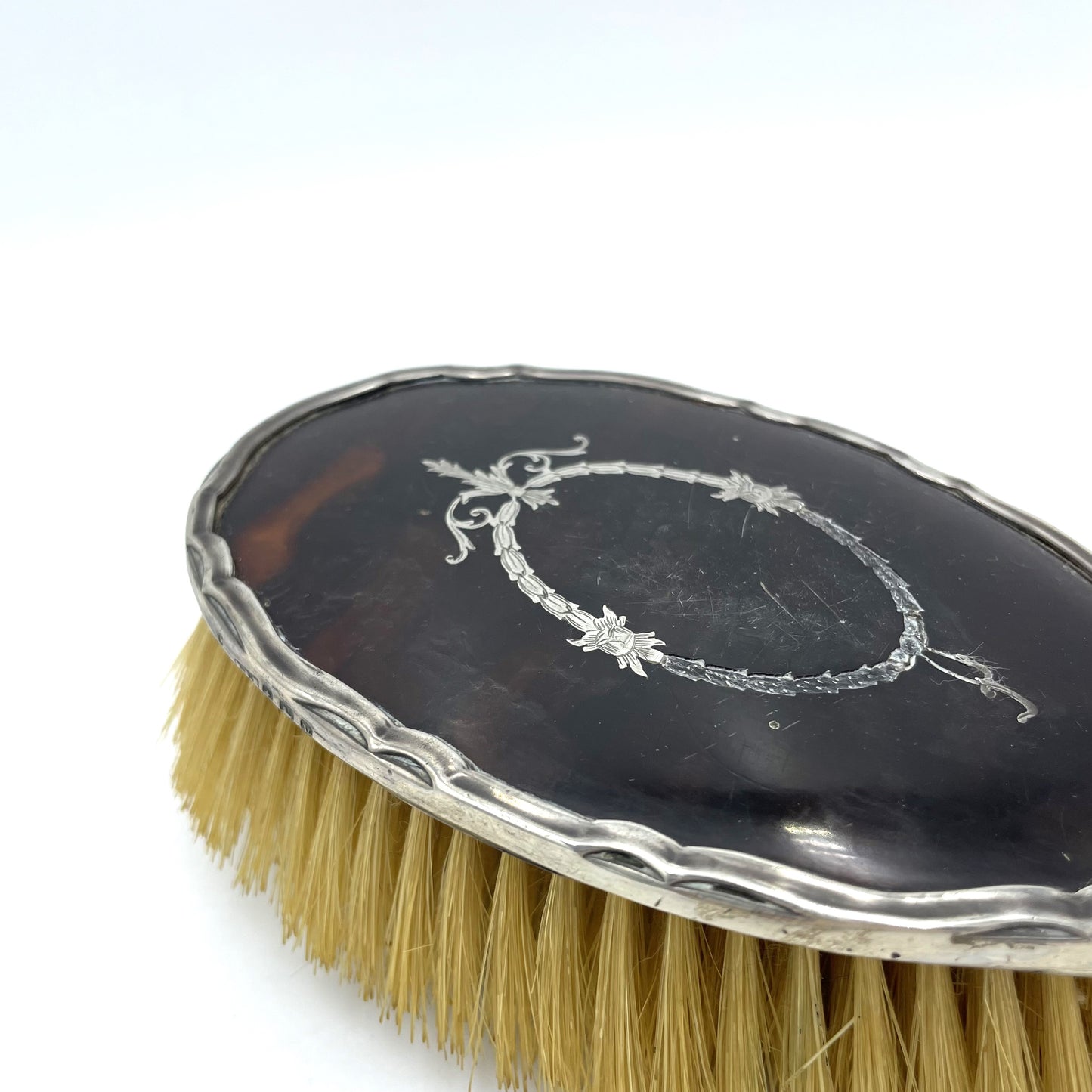 Sterling Silver & Tortoiseshell Brush - 23cm