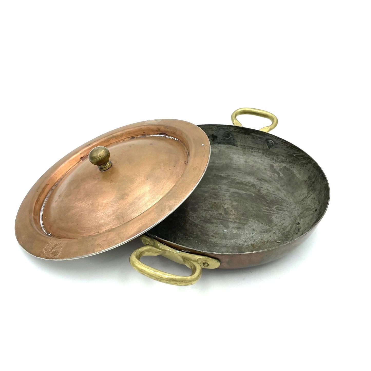 Shallow Copper Plated Pot/Fry Pan - 26cm