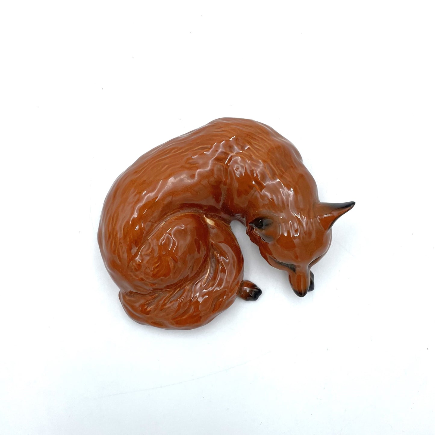 Vintage Beswick Sleeping Fox - 12cm