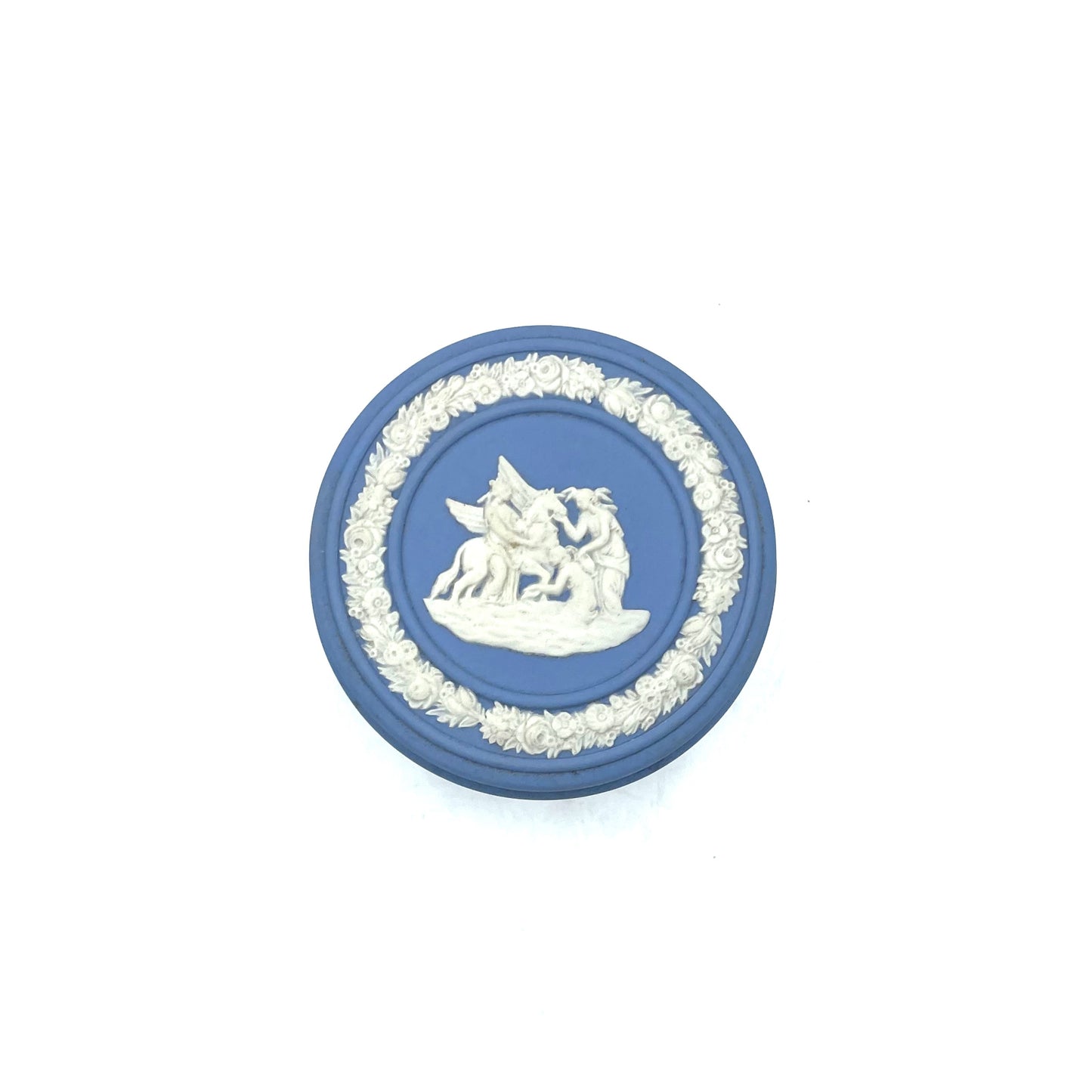 Blue Wedgwood Salt/Pin Dish - 7cm