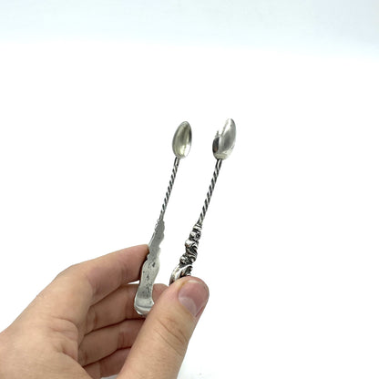 Antique Hallmarked Sterling Silver Sugar Tongs W.D 1900 - 9cm