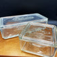 Vintage Glass Electrolux Fridge Container Pair