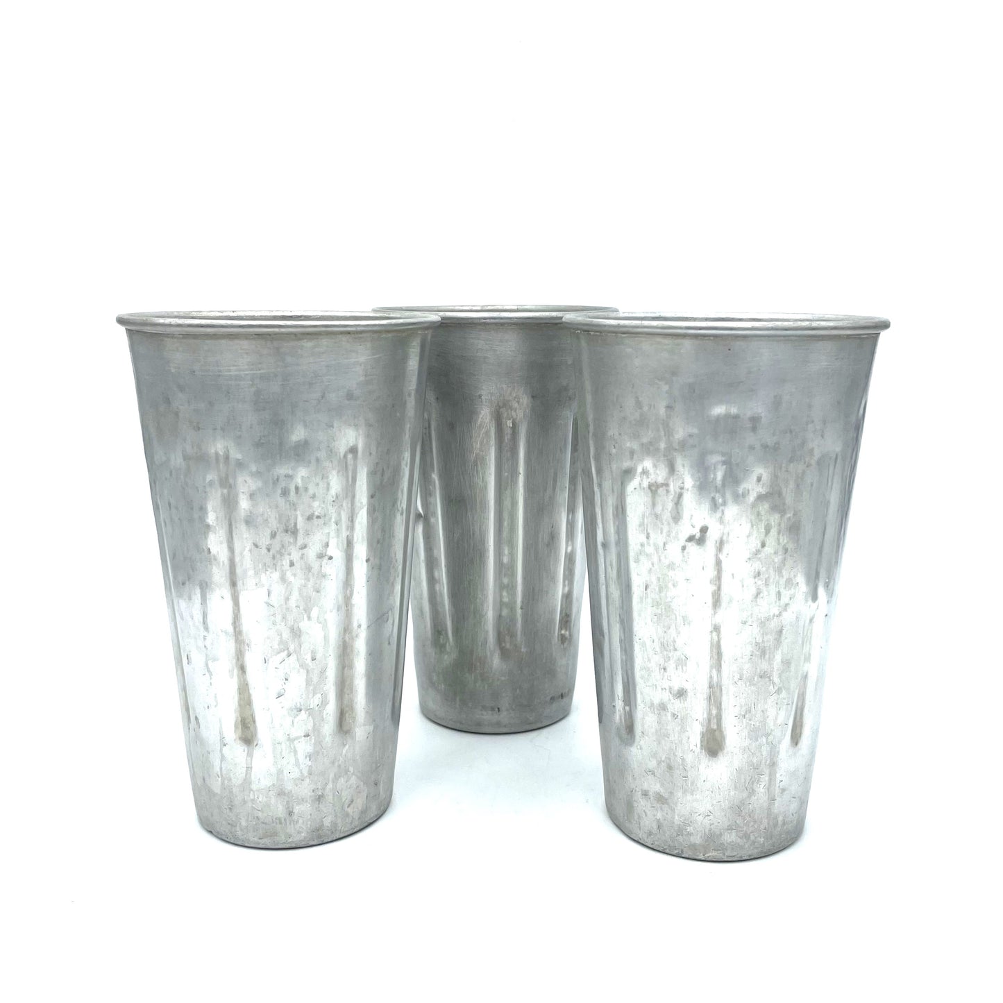 Vintage Aluminium Milkshake Cups Made in Brisbane