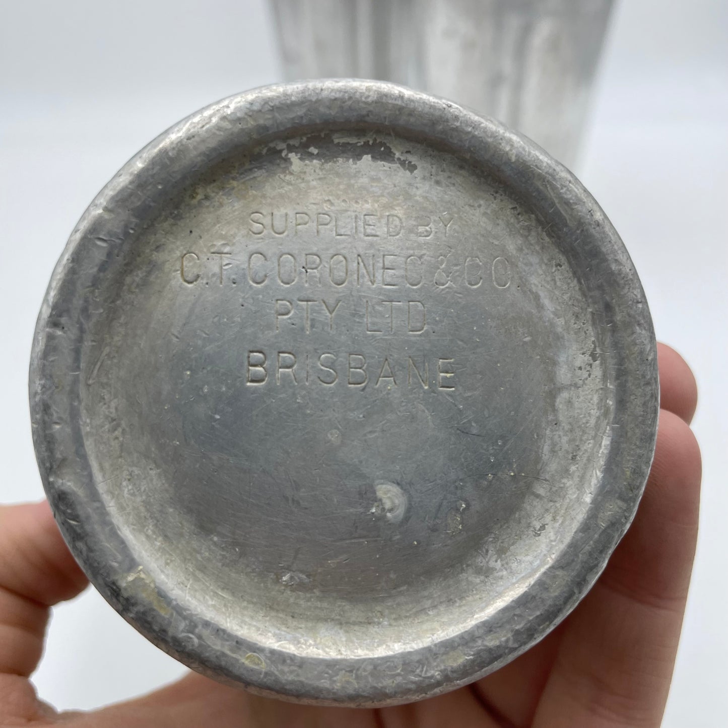 Vintage Aluminium Milkshake Cups Made in Brisbane