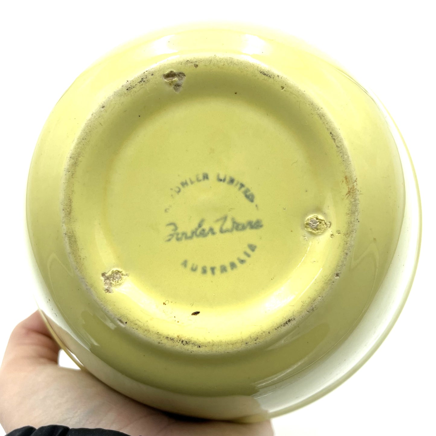 Yellow Fowler Ware Bowl - 15.5cm