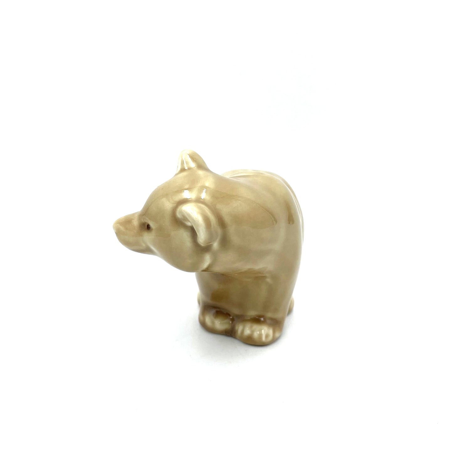 Poole Pottery Honey Glazed Blonde Standing Bear - 13cm