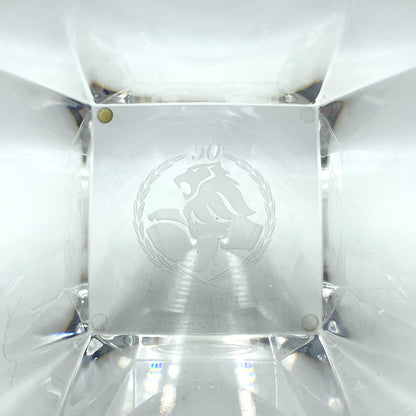 Orrefors Crystal & Sterling Silver Bowl for Holden 1998 Statement Anniversary Edition Car - 21cm