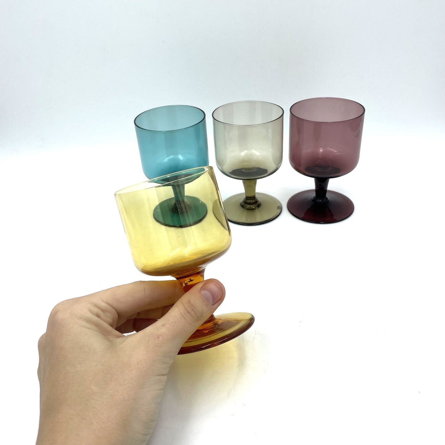 Set of 4 Harlequin Glasses - 10cm