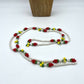 Vintage Glass Fruit Beaded Necklace - 130cm