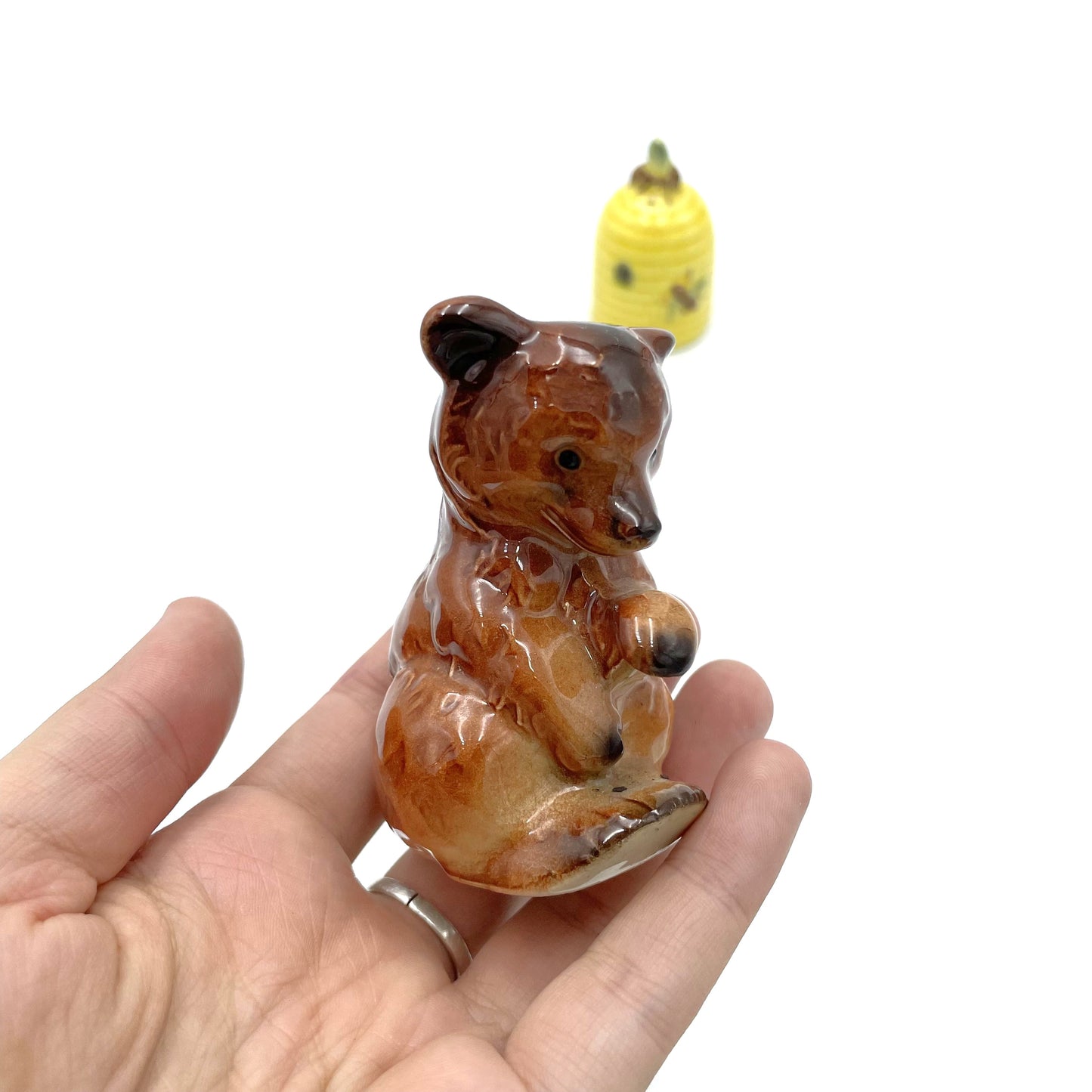 Goebel Bear w/ Honey Salt & Pepper - 7cm