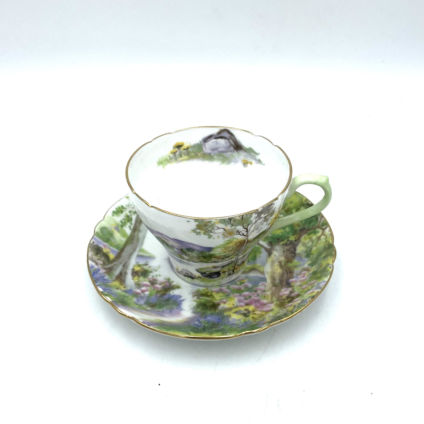 Shelley 'English Lakes' Cup & Saucer Duo