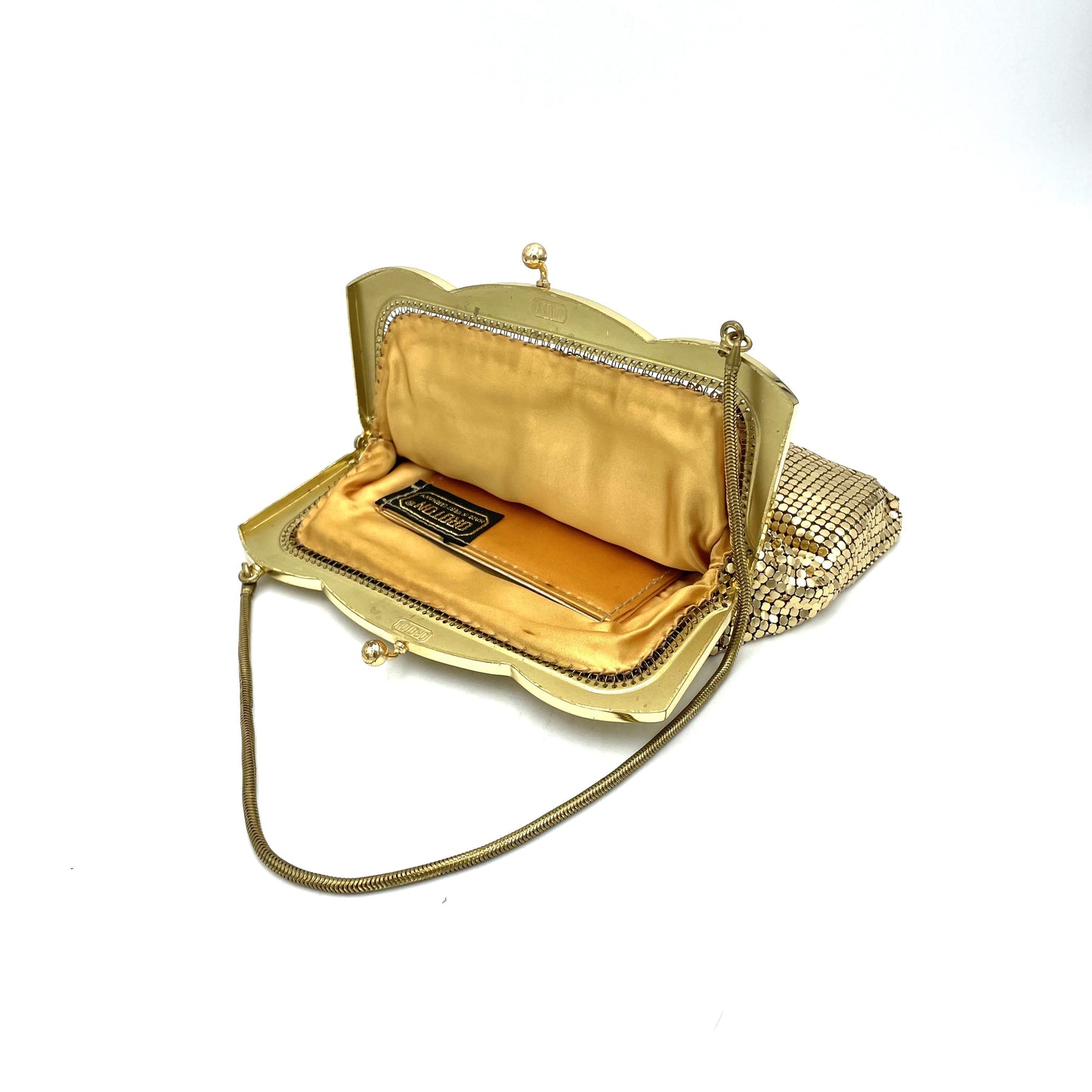 Vintage Oroton Gold Glomesh Purse - 17cm