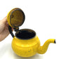 Vintage Yellow Enamel Teapot Made in Poland - 14cm