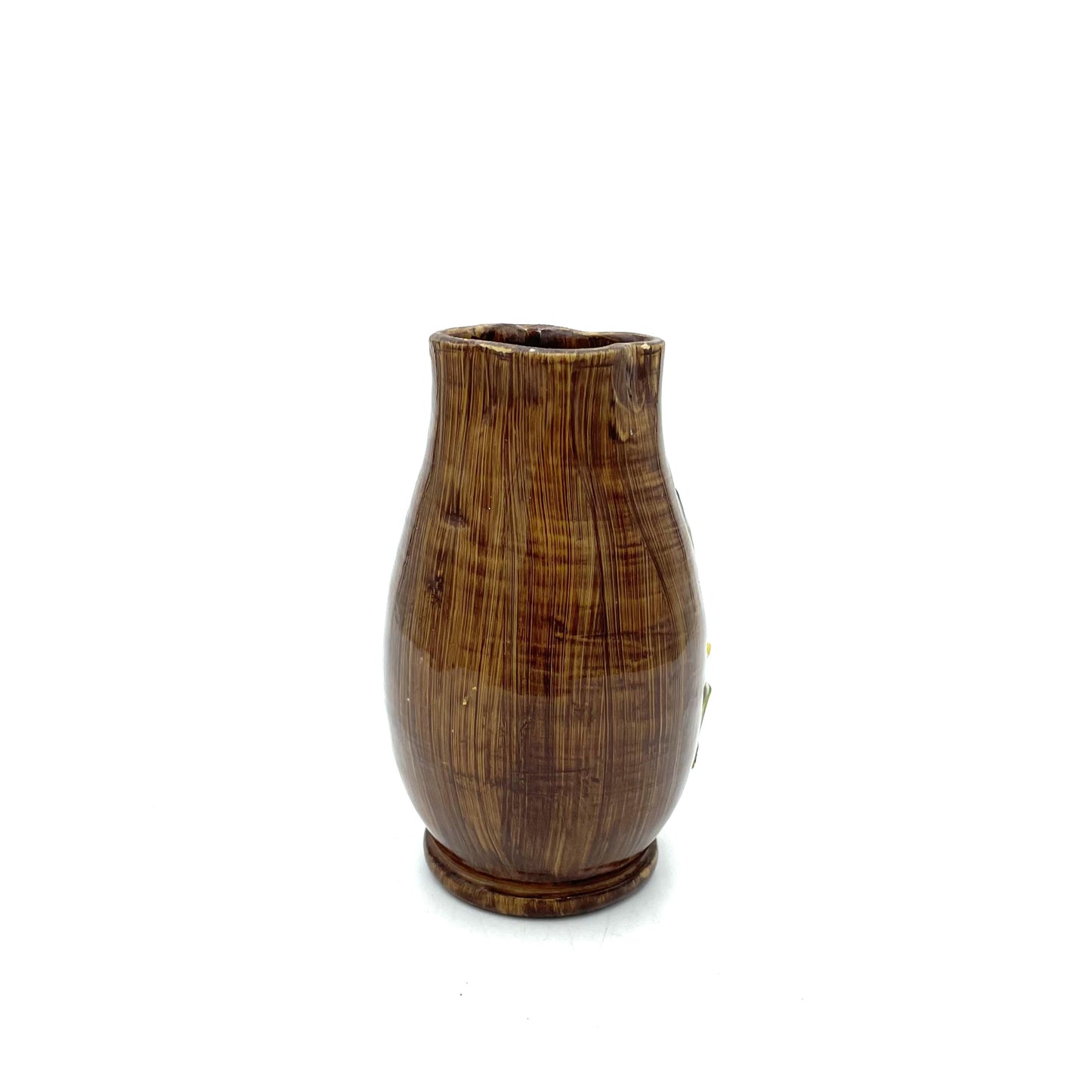 Vintage Brown Bitossi Vase - 15cm