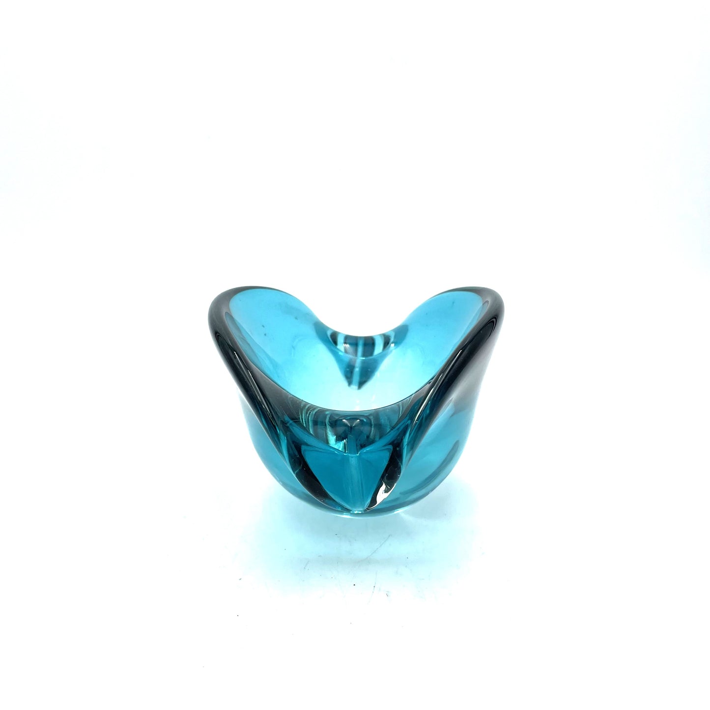 Blue Studio Art Glass Ashtray - 15cm