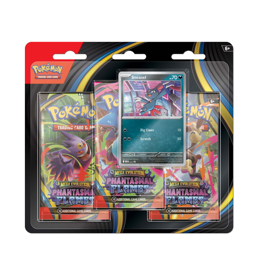 Pokemon TCG - Mega Evolutions: Phantasmal Flames 3 Booster Pack (Sneasel)