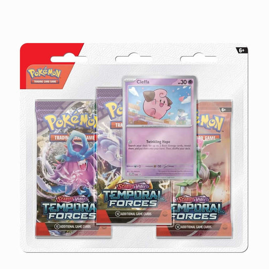 Pokemon TCG - Scarlet & Violet: Temporal Forces Three Booster Pack - Cleffa