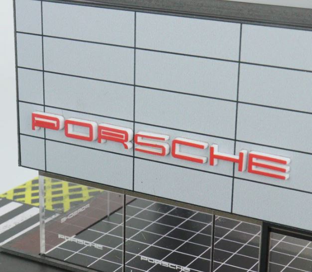 Porsche Dealer Diorama Set - 1:64 Scale
