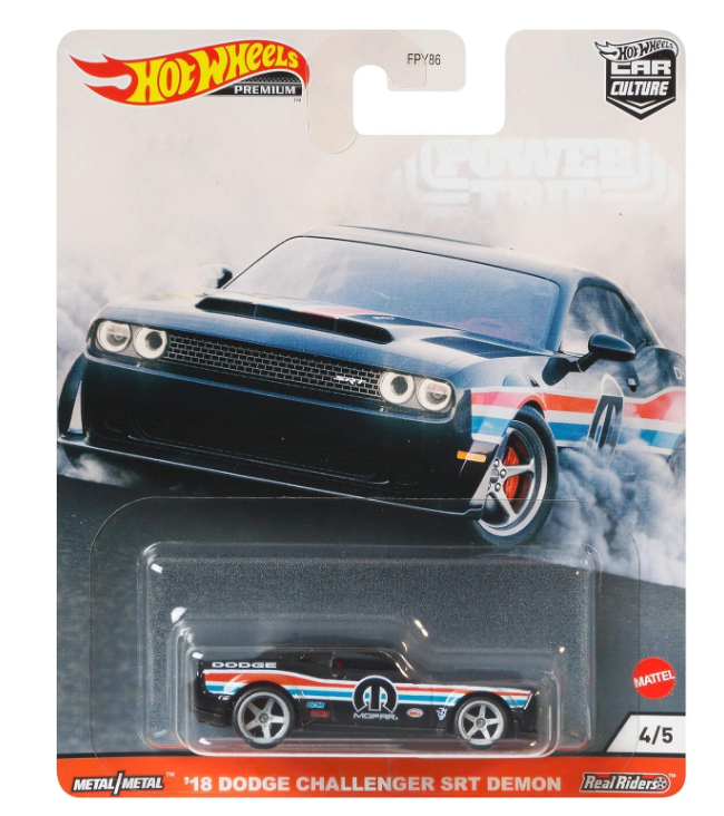 Hot Wheels Premium - Car Culture - Power Trip - '18 Dodge Challenger SRT Demon