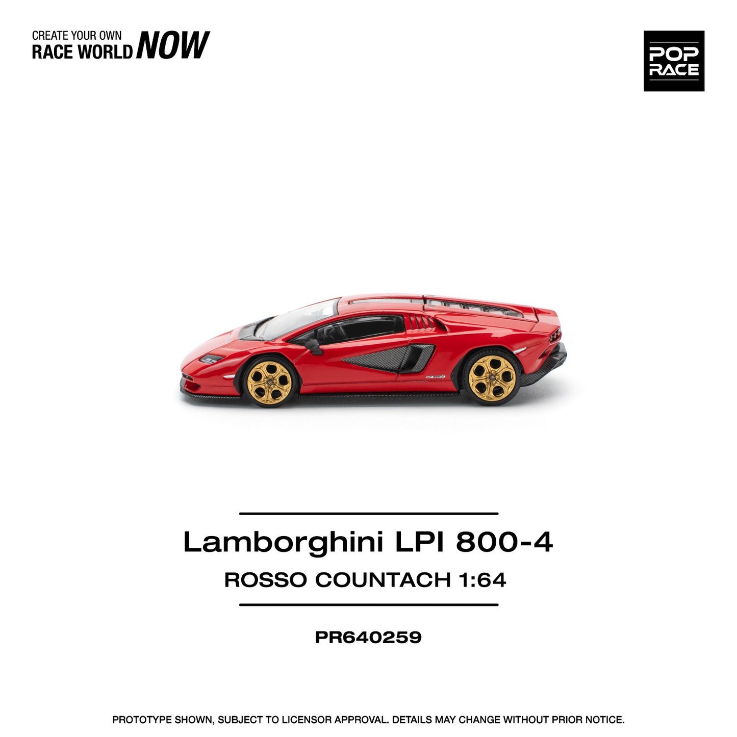 Pop Race - Lamborghini Countach LPI 800-4 (Rosso Countach)