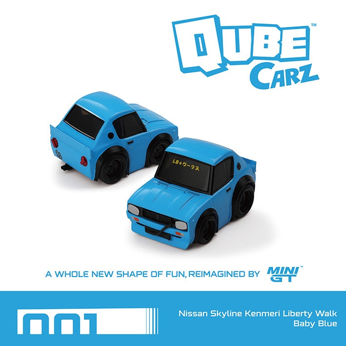 MiniGT - Qube Carz - Nissan Skyline Kenmeri Liberty Walk Baby Blue