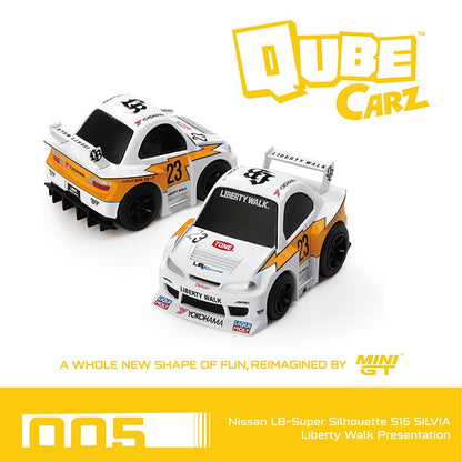 MiniGT - Qube Carz - Nissan LB-Super Silhouette S15 SILVIA  Liberty Walk Presentation