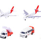 Majorette - Qantas Airport Playset + 4 Cars