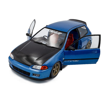 Solido - 1991 Honda Civic (EG6) 'Solido Works' (Cobalt Blue Pearl) - 1:18 Scale